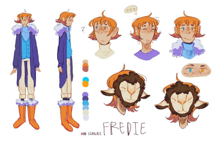 ✏️ fredie character sheet 💕